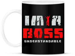 printfashion IM A BOSS - Bögre - Fekete (7239218)