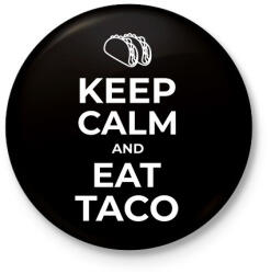 printfashion EGYÉL TACO-T - Kitűző, hűtőmágnes - Fekete (10368358)