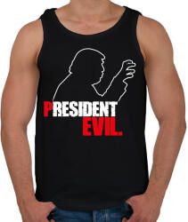 printfashion President Evil - Férfi atléta - Fekete (1220218)