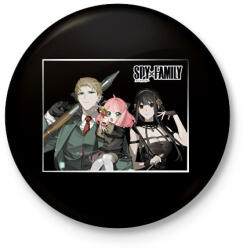 printfashion Spy x Family - Forger - Kitűző, hűtőmágnes - Fekete (14860483)