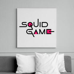 printfashion SQUID GAME fekete felirat - Vászonkép - Fehér (6638413)