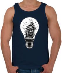 printfashion Fényvitorlás - Férfi atléta - Sötétkék (243975)