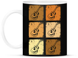 printfashion Klasszikus gitárok - Bögre - Fekete (13482756)