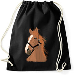 printfashion Ló - Sportzsák, Tornazsák - Fekete (4596572)