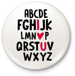 printfashion I L U - Kitűző, hűtőmágnes - Fehér (3083600)