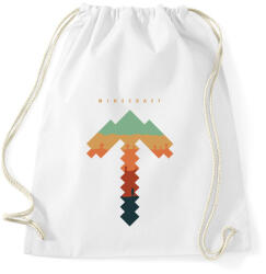 printfashion Minecraft bányász - Sportzsák, Tornazsák - Fehér (829862)