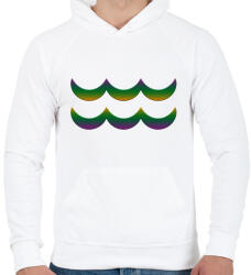 printfashion Vízöntő - Férfi kapucnis pulóver - Fehér (4085054)