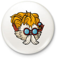 printfashion Hejmer - Kitűző, hűtőmágnes - Fehér (3082671)