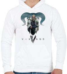 printfashion Vikings - Férfi kapucnis pulóver - Fehér (2758311)