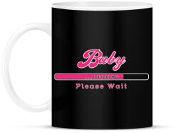 printfashion baby-loading-pink-white - Bögre - Fekete (795140)