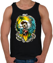 printfashion Nyaralás - Férfi atléta - Fekete (29196)