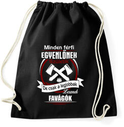 printfashion Legjobbak lesznek favágók - Sportzsák, Tornazsák - Fekete (1972562)