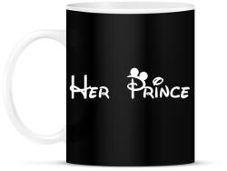 printfashion Her prince fehér - Bögre - Fekete (4306320)