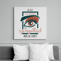 printfashion Az élet nem tökéletes - Vászonkép - Fehér (6641171)