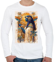 printfashion Egyiptom - Férfi hosszú ujjú póló - Fehér (15661302)