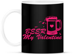 printfashion Sör az év valentinom - Bögre - Fekete (1176879)