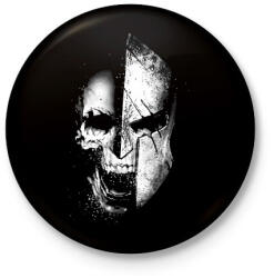 printfashion Spártai harcos - Kitűző, hűtőmágnes - Fekete (3095293)