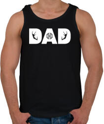 printfashion Hunter Dad - Férfi atléta - Fekete (1640044)