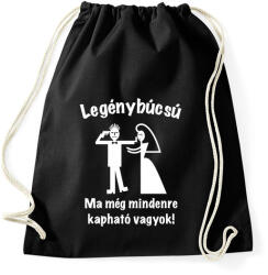 printfashion Legénybúcsú - ma még mindenre kapható vagyok 2 - Sportzsák, Tornazsák - Fekete (5264763)