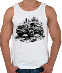 printfashion Autó - Férfi atléta - Fehér (15286530)