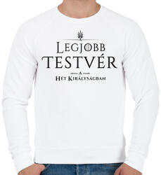 printfashion got-legjobb-testver-black - Férfi pulóver - Fehér (1033056)
