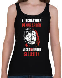 printfashion A legnagyobb pénzrablók augusztusban születtek - Női atléta - Fekete (4679144)