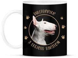 printfashion Bullterrier - Legjobb barát - Bögre - Fekete (7177333)