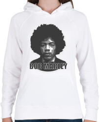 printfashion Bob Hendrix - Női kapucnis pulóver - Fehér (5252171)