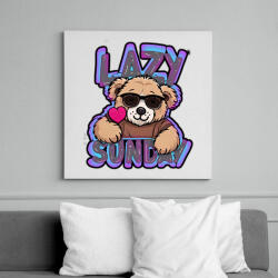 printfashion Lazy Sunday - Vászonkép - Fehér (15648827)