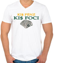printfashion kis - Férfi V-nyakú póló - Fehér (4843431)