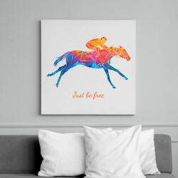 printfashion Just be free - Színes - Vászonkép - Fehér (6640802)