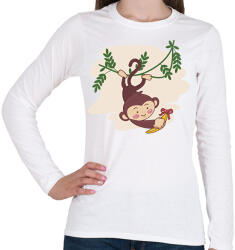 printfashion Majomfiú - Női hosszú ujjú póló - Fehér (15692077)