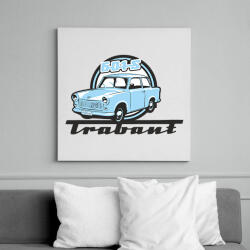 printfashion trabant kék - Vászonkép - Fehér (6636509)