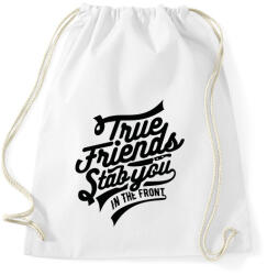 printfashion Igaz barát - Sportzsák, Tornazsák - Fehér (203690)