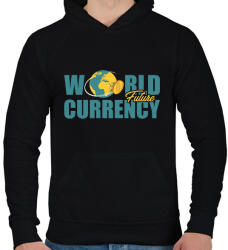 printfashion World-future-currency - Férfi kapucnis pulóver - Fekete (6037936)