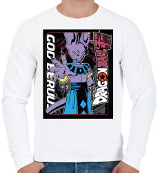 printfashion Dragon Ball Szuper - Férfi pulóver - Fehér (13215654)