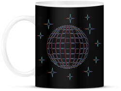 printfashion Disco gömb - Bögre - Fekete (6581244)