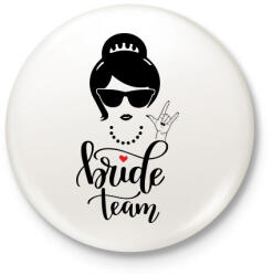 printfashion Bride Team 1 - Kitűző, hűtőmágnes - Fehér (12598998)