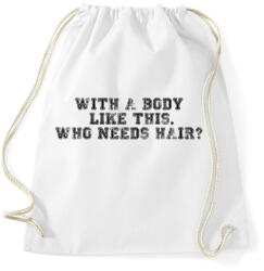 printfashion Ilyen testtel. - Sportzsák, Tornazsák - Fehér (273982)