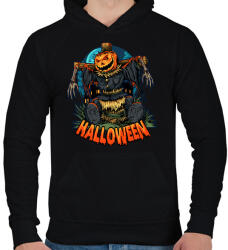 printfashion Halloween madárijesztő - Férfi kapucnis pulóver - Fekete (5546095)