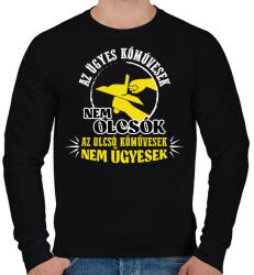 printfashion Az ügyes kőműves - Férfi pulóver - Fekete (10289305)