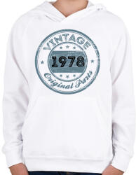 printfashion 1978 - Gyerek kapucnis pulóver - Fehér (12161467)