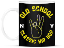 printfashion Old school - Bögre - Fekete (7511641)