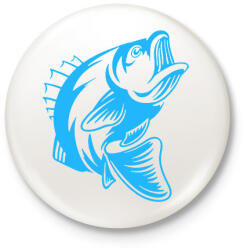 printfashion Hal/Fish - Kitűző, hűtőmágnes - Fehér (11121170)