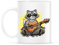 printfashion Mosómedve gitárral - Bögre - Fehér (9442726)