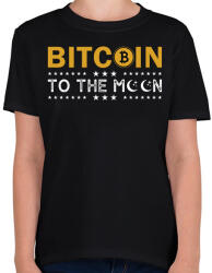 printfashion bitcoin 96 - Gyerek póló - Fekete (11785771)