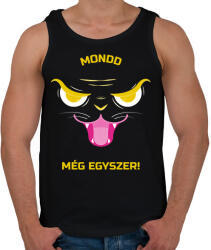 printfashion Mondd még egyszer! - Férfi atléta - Fekete (10457649)