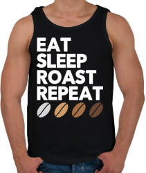 printfashion Coffe addict - Férfi atléta - Fekete (1806216)