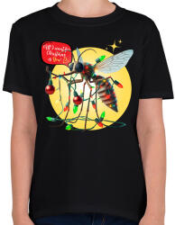 printfashion All I want for Christmas is You! - Vicces karácsonyi szúnyog - Gyerek póló - Fekete (15267865)