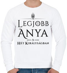 printfashion got-legjobb-anya-black - Férfi pulóver - Fehér (1029316)